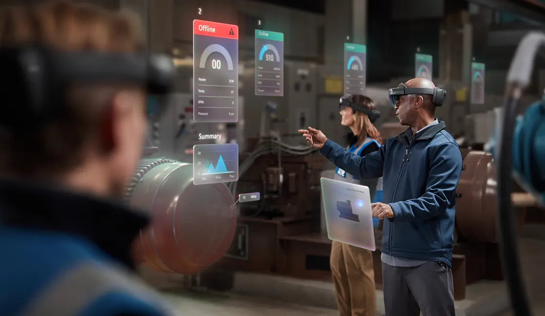 Augmented Reality Industrie Brille die HoloLens 2