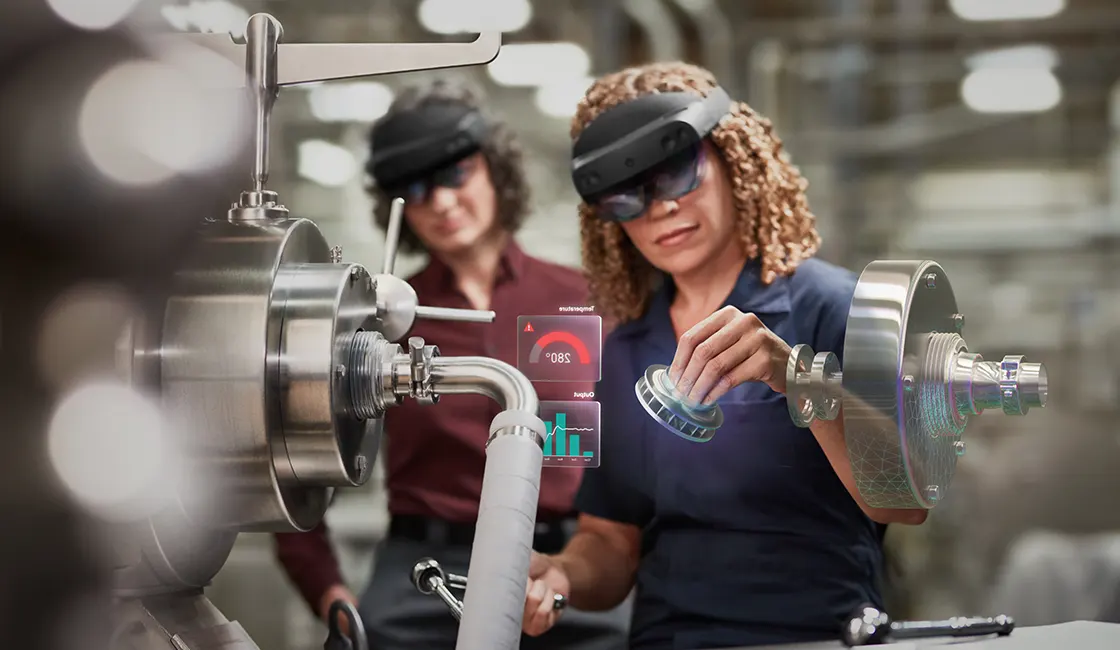 Industrie Brille HoloLens 2 Augmented Reality